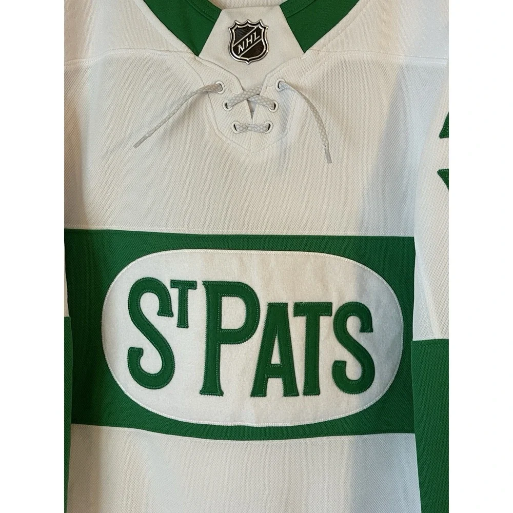 Men's 56 NWOT Toronto St. Pats Auston Matthews #34 Adidas Lace Up Jersey White